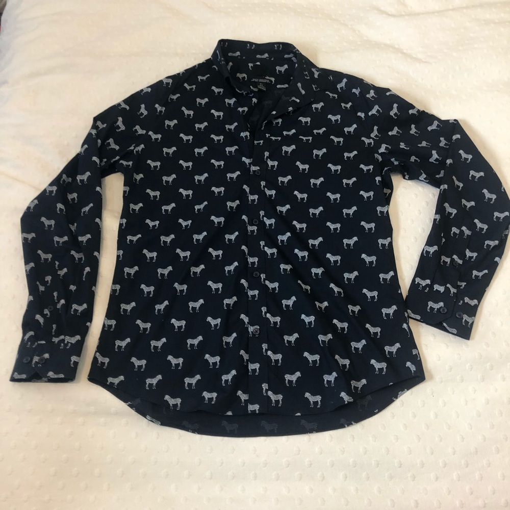 Men's Large H&M Zebra Shirt